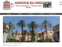 Tablet Screenshot of agencedumidi.com